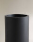 Black resin toothbrush holder