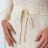 Women's Long Balloon Sleeve Scoop Neck Sweater Dress
