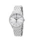 ფოტო #2 პროდუქტის Men's Sophisticate Silver-tone Stainless Steel , Silver-Tone Dial , 40mm Round Watch