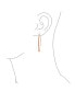 ფოტო #5 პროდუქტის Delicate Minimalist Modern Long Thin Line Linear Threader Earrings For Women .925 Sterling Silver