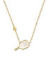 ფოტო #1 პროდუქტის Mother-of-Pearl Pickleball 19" Adjustable Pendant Necklace