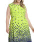 ფოტო #4 პროდუქტის Plus Size Dot-Print Fit & Flare Dress