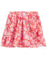 Kid 2-Piece Sweater Knit Flutter Top & Floral Print Wrap Skirt 4
