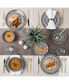 Фото #6 товара Сервиз посуды для обеда Tabletops Unlimited в черном цвете 12 предметов, набор на 4 персоны