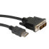 Фото #4 товара ROLINE DVI Cable - DVI (18+1) M - HDMI M 3 m - 3 m - DVI-D - HDMI - Male - Male - Black