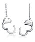 ფოტო #2 პროდუქტის Unisex Punk Rocker Biker Jewelry Large Handcuff Statement Necklace Stainless Steel Pendant For Men Women 22 Inch