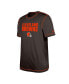 Men's Brown Cleveland Browns Third Down Puff Print T-shirt
