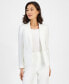 ფოტო #12 პროდუქტის Petite Crepe One-Button Blazer