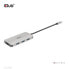 USB-концентратор Club 3D USB Gen2 Type-C to 10Gbps 4x USB Type-A Hub - USB 3.2 Gen 2 (3.1 Gen 2) Type-C - USB 3.2 Gen 2 (3.1 Gen 2) Type-A - 10000 Mbit/s - черно-серый - круглый кабель - 0,262 м - фото #1