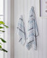 Фото #3 товара Farmhouse Stripe Cotton 2 Piece Hand Towel Set, 26" x 16"