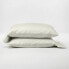 Фото #1 товара 500 Thread Count Washed Supima Sateen Solid Pillowcase Set - Casaluna