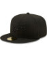 Фото #1 товара Men's San Francisco 49ers Black on Black Alternate Logo 59FIFTY Fitted Hat