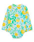 ფოტო #2 პროდუქტის Baby Girls Lemon Rash Guard 1-Piece Swimsuit