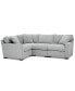 Фото #4 товара Radley Fabric 4-Pc. Sectional Sofa with Corner Piece, Created for Macy's