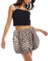 Фото #1 товара ASOS DESIGN bubble mini skirt in animal print