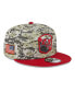Фото #1 товара Men's Camo, Scarlet Tampa Bay Buccaneers 2023 Salute To Service 9FIFTY Snapback Hat