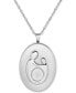 ფოტო #1 პროდუქტის Mother-Themed Oval Locket Pendant Necklace in Sterling Silver