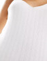 Фото #3 товара Lindex pointelle pyjama tank top in white