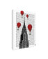 Фото #2 товара Fab Funky Chrysler Building and Red Hot Air Balloons Canvas Art - 19.5" x 26"