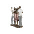 Decorative Figure DKD Home Decor 18 x 10 x 25 cm Pink Golden White Family (2 Units)