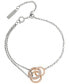 Фото #1 товара Olivia Burton carnation Silver-Tone Crystal Interlink Bracelet