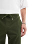 ASOS DESIGN slim pull on trouser in khaki Зеленый, L - W36 - фото #5