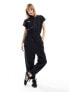 Фото #1 товара adidas Trio woven jumpsuit in black