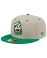 Фото #2 товара Men's Gray, Green Down East Wood Ducks Kinston Collard Greens Theme Night 59FIFTY Fitted Hat