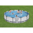 BESTWAY Steel Pro Max oberirdischer Pool rund Durchmesser 366 x 76 cm, Kartuschenfilter