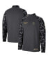 Men's Charcoal San Diego Toreros OHT Military-Inspired Appreciation Long Range Raglan Quarter-Zip Jacket