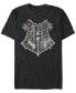 Men's Hand Drawn Crest Short Sleeve Crew T-shirt Черный, L - фото #1