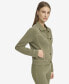Фото #3 товара Women's Soft Stretch Twill Button Front Jacket