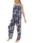 ფოტო #3 პროდუქტის Women's 2-Pc. Smocked Swing Cami & Pants Pajamas Set