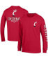 Men's Red Cincinnati Bearcats Team Stack Long Sleeve T-shirt