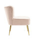 Фото #29 товара 25" Wide Upholstered Tufted Velvet Accent Chair With Metal Leg