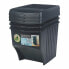 Bucket set Sortibox Black Stackable (3 Units)