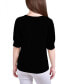 ფოტო #2 პროდუქტის Women's Short Sleeve Balloon Sleeve Top