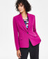 Women's One Button Notched Collar Blazer