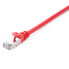 Фото #1 товара V7 CAT6 Ethernet Shielded STP 02M Red - 2 m - Cat6 - S/FTP (S-STP) - RJ-45 - RJ-45