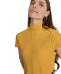 ფოტო #3 პროდუქტის Women's Puckered Knit Mock Neck Cap-Sleeve Top