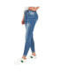 ფოტო #2 პროდუქტის Tummy Control Skinny Jeans with Jewel Pocket Details For Women