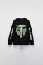 AGES 2-6 YEARS/ GLOW-IN-THE-DARK SKELETON PYJAMAS