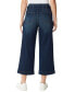 Фото #2 товара Women's Cropped Wide-Leg Belted Jeans