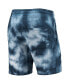 Men's Navy Atlanta Braves Team Dye Shorts