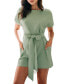 Фото #1 товара Women's Light Green Boat Neck Romper