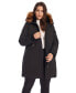 Фото #3 товара Plus Size Laurentian Long Parka Winter With Faux Fur Hood