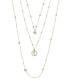Triple Layered Crystal Detailed Women's Necklace
