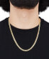 ფოტო #5 პროდუქტის Polished Solid Curb Link 22" Chain Necklace (5-1/2mm) in 10k Gold