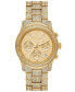 Women's Runway Chronograph Gold-Tone Stainless Steel Watch 38mm