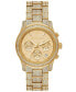 ფოტო #1 პროდუქტის Women's Runway Chronograph Gold-Tone Stainless Steel Watch 38mm